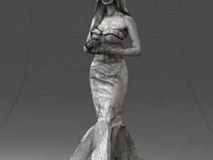 girl in yellow dress 0151 Modelo 3D