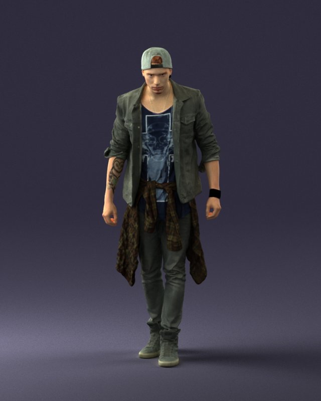 man in jeans 1053 3d print ready 3D प्रिंट मॉडल .c4d .max .obj .3ds .fbx .stl .blend 
