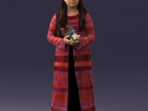 girl with toys 0157 Model 3D