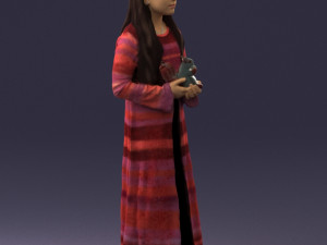 girl with toys 0157 Model 3D