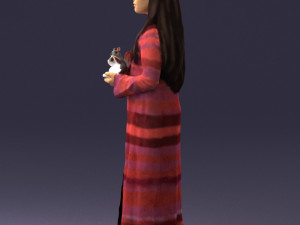 girl with toys 0157 Model 3D