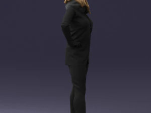 000493 Stylish Woman in Casual Outfit Realistic Female Character 3D Model