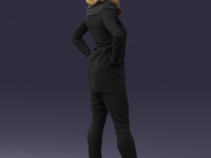 woman in black clothes 0159-1 3D Модель