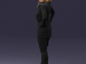 000493 Stylish Woman in Casual Outfit Realistic Female Character 3D Model