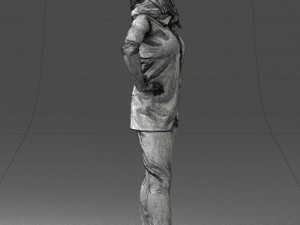 woman in black clothes 0159-1 3D Модель