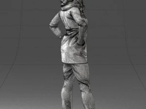 000493 Stylish Woman in Casual Outfit Realistic Female Character 3d print ready 3D Print Model