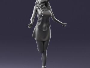 ice skating woman 0159-3 Modello 3D