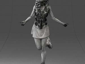 ice skating woman 0159-3 3d print ready 3D 打印模型