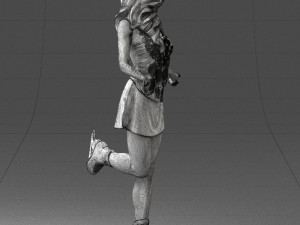 ice skating woman 0159-3 3d print ready 3D 打印模型