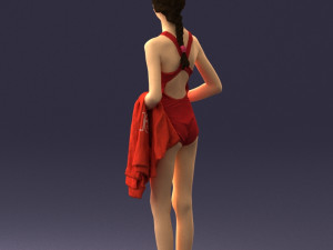 girl in swimsuit 0161 Model 3D