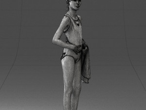 girl in swimsuit 0161 Model 3D