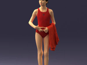 Girl in swimsuit 0161 3d print ready 3D Print Model