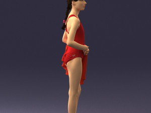girl in swimsuit 0161 3d print ready Modello di stampa 3D