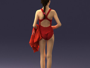 girl in swimsuit 0161 3d print ready Modello di stampa 3D