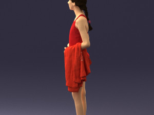 girl in swimsuit 0161 3d print ready Modello di stampa 3D