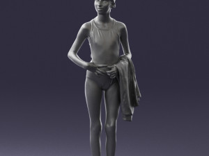 girl in swimsuit 0161 3d print ready Modello di stampa 3D