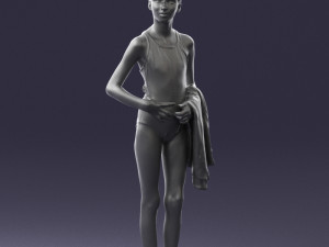 girl in swimsuit 0161 3d print ready Modello di stampa 3D