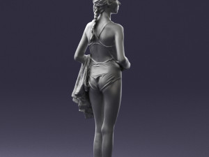 girl in swimsuit 0161 3d print ready Modello di stampa 3D