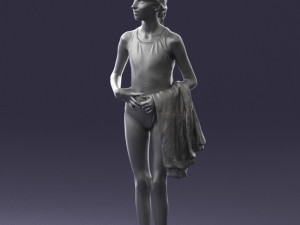 girl in swimsuit 0161 3d print ready Modello di stampa 3D