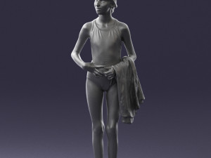 girl in swimsuit 0161 3d print ready Modello di stampa 3D