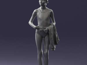 girl in swimsuit 0161 3d print ready Modello di stampa 3D