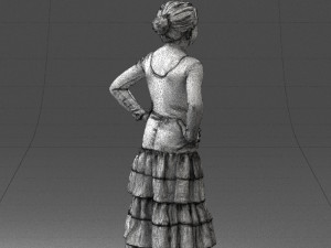 girl in dress 0162 3d print ready 3D Print Model