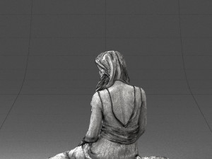 woman in pink dress 0169 Modelo 3D