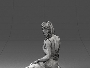 woman in pink dress 0169 Modelo 3D