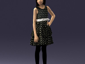 girl in pose 0173 3D Model