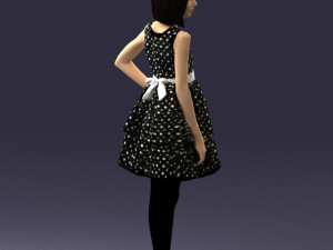 girl in pose 0173 3d print ready Modèles 3D en vedette