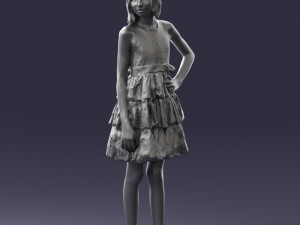 girl in pose 0173 3d print ready Modèles 3D en vedette