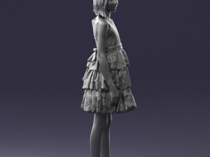 girl in pose 0173 3d print ready Modèles 3D en vedette