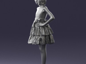 girl in pose 0173 3d print ready Modèles 3D en vedette