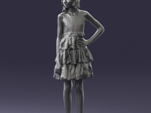 girl in pose 0173 3d print ready Modèles 3D en vedette