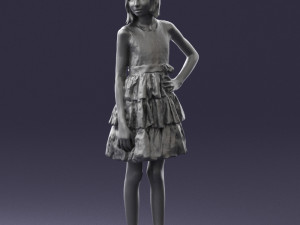 girl in pose 0173 3d print ready Modèles 3D en vedette