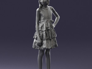 girl in pose 0173 3d print ready Modèles 3D en vedette