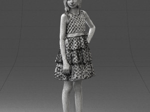 girl in pose 0173 3d print ready Modèles 3D en vedette
