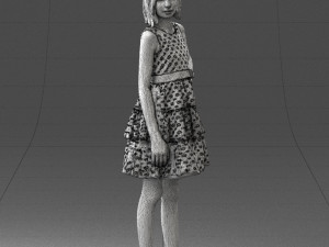 girl in pose 0173 3d print ready Modèles 3D en vedette