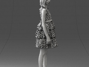 girl in pose 0173 3d print ready Modèles 3D en vedette