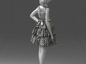girl in pose 0173 3d print ready Modèles 3D en vedette