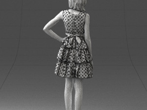 girl in pose 0173 3d print ready Modèles 3D en vedette