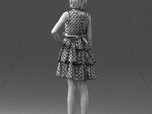 girl in pose 0173 3d print ready Modèles 3D en vedette