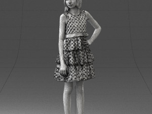 girl in pose 0173 3d print ready Modèles 3D en vedette