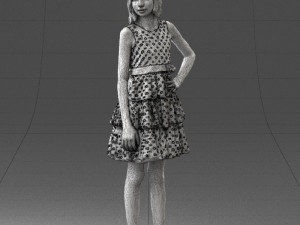 girl in pose 0173 3d print ready Modèles 3D en vedette
