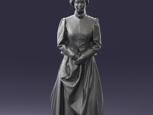 woman in red dress 0178 3D Model