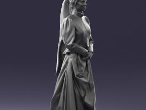 woman in red dress 0178 3D Model