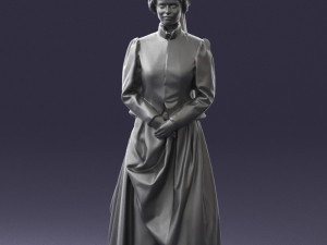 woman in red dress 0178 3D Model