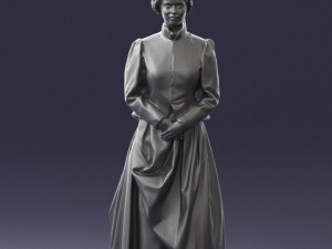 woman in red dress 0178 3D Model