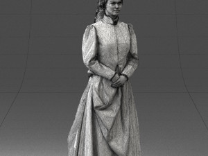 woman in red dress 0178 3D Model