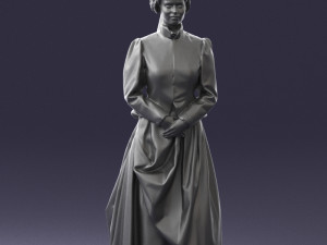 woman in red dress 0178 3d print ready 3D-Druckmodell